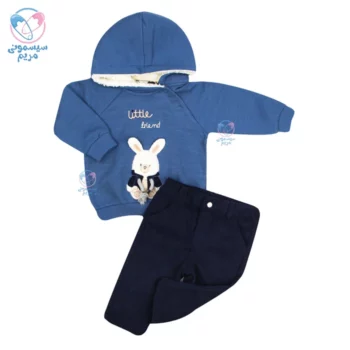 ست هودی شلوار ایندیگو هوپی 24228 Indigo