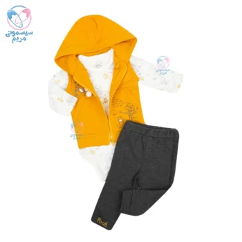 سه تیکه بادی و شلوار خرس پو ایندیگو Indigo 4072