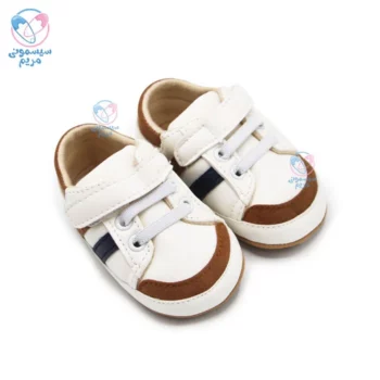 پاپوش بغل دو خط جلو کرم مستر شوز Mr Shoes