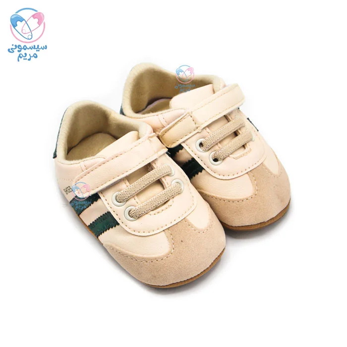 پاپوش بغل دو خط سبز سامبا مستر شوز Mr Shoes