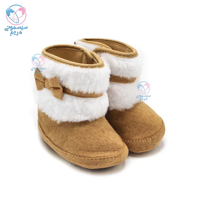 پاپوش پوتین بغل خز سفید مستر شوز Mr Shoes