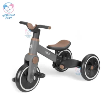 سه چرخه پنچ کاره کیکابو فلش Kikkaboo Flash طوسی