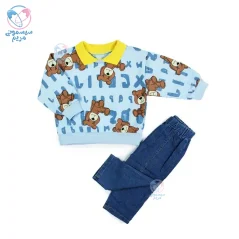 بلوز و شلوار تدی فشن Fashion آبی