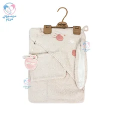 حوله دورپیچ کلاهدار دو تیکه ببسی خرگوش Bebessi 4201 کرم