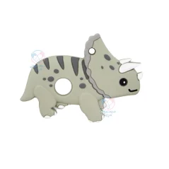 دندانگیر تمام سیلیکونی دایناسور طوسی