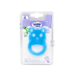 دندانگیر سیلیکونی خرس وی کر Wee Care آبی