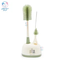 ست شیشه شور سیلیکونی 4 تیکه رنگین کمان کلورتری CleverTree سبز