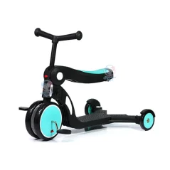 سه چرخه و اسکوتر پنج کاره یونی بی بی UniBaby آبی