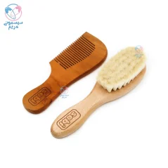 شانه و برس چوبی الیاف طبیعی سبی Sebi