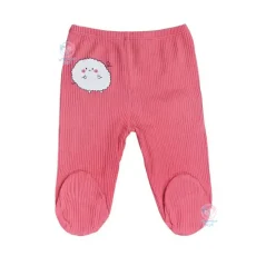 شلوار جورابدار کبریتی نسیکسز Necixs طرح بره تپل صورتی