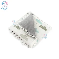 پتو دورپیچ نخی بلوت بیبی Bellot Baby 3001 ابر و ستاره