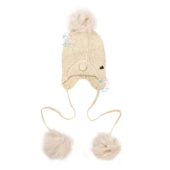 کلاه بافت بیبی میو 3000 Baby Mio کرم